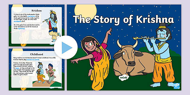 Krishna Xxx Video Cartoon - KS1 The Story of Krishna PPT - Hinduism (teacher made)