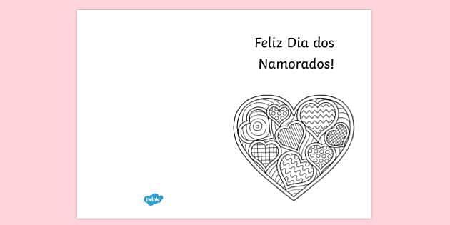 Dia dos Namorados – Desenhos para imprimir pintar e colorir