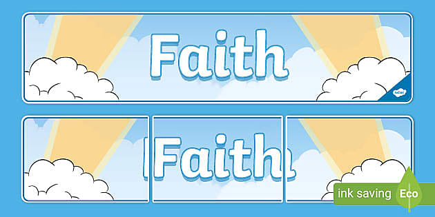 Faith Display Banner Eyfs Reflection Teacher Made