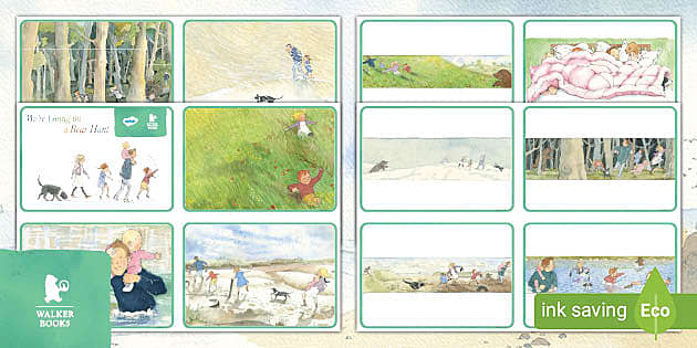 FREE! - We're Going on a Bear Hunt Story Sequencing Cards | Twinkl