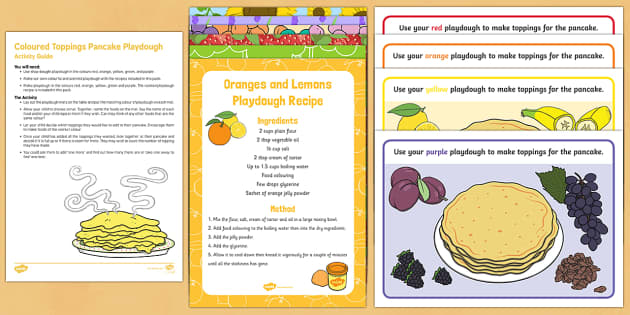 Pancake Modelling Dough Busy Bag Resource Pack for Parents
