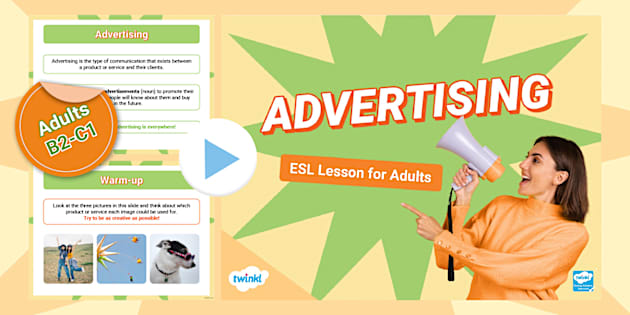 ESL Advertising Lesson [Adults, B2-C1] - Twinkl