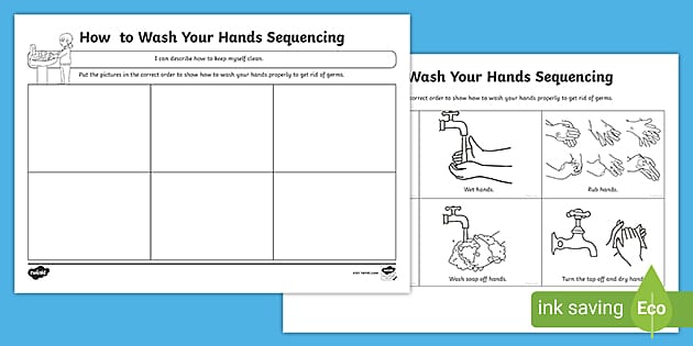 How to Wash Your Hands Worksheet - Primary Resources