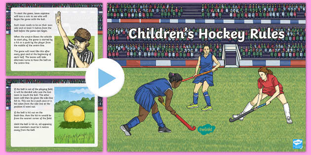 Children s Hockey Rules PowerPoint teacher Made Twinkl