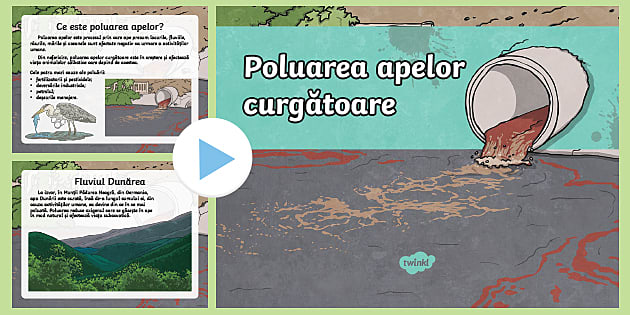Poluarea apelor curgătoare - Prezentare PowerPoint