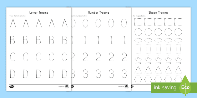 Learn to Write Letters and Numbers Workbook: Handwriting Practice for Kids  and Preschoolers Practice Line Tracing, Shapes, Alphabet, Numbers (0-20) &  (Paperback)