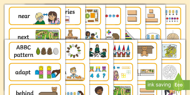 👉 EYFS Maths Vocabulary Cards: White Rose Maths On The Move