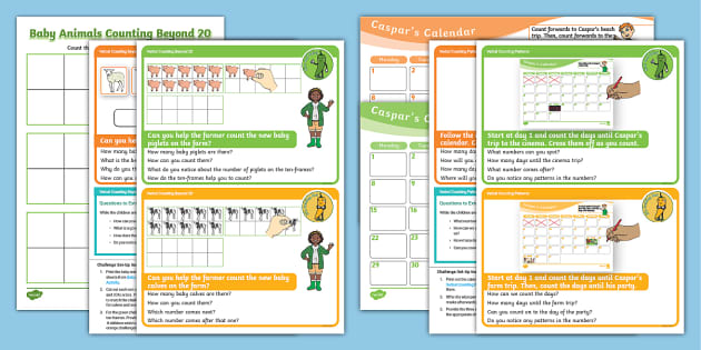 👉 * NEW * Verbal Counting Chilli Challenges Pack | Twinkl