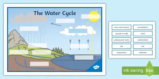 Premium Vector | Water cycle of earth