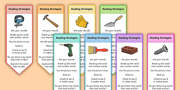 reading strategies bookmarks teacher made