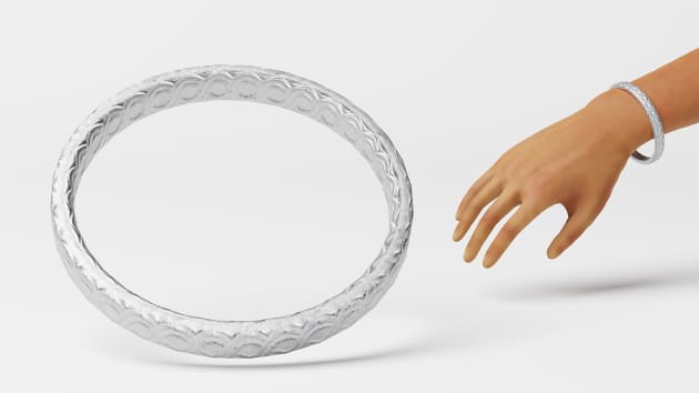 Bangle Bracelet STL jewelry free 3D model 3D printable | CGTrader