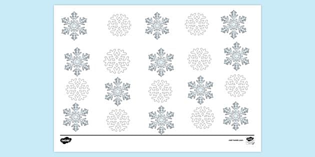 Snowflakes Mini Cutouts