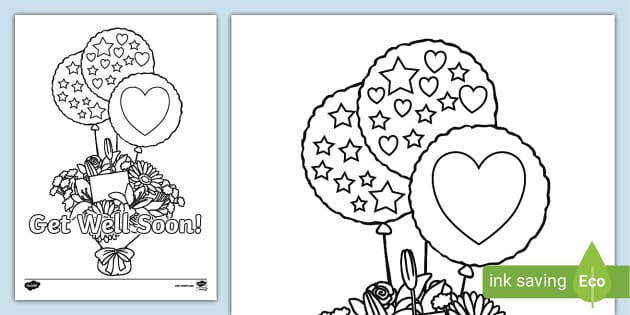 Get Well Soon Coloring Pages - Free & Printable!