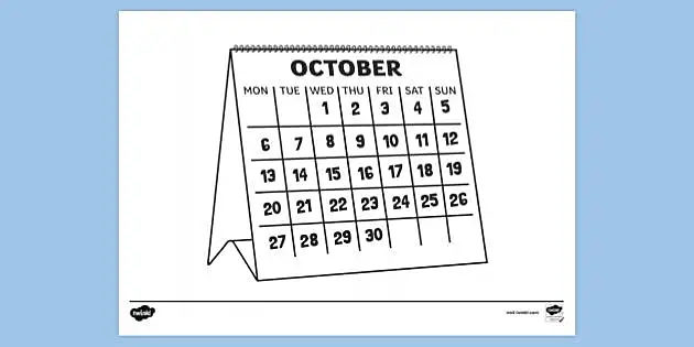 FREE! - October Colouring Sheet | Colouring Sheets - Twinkl
