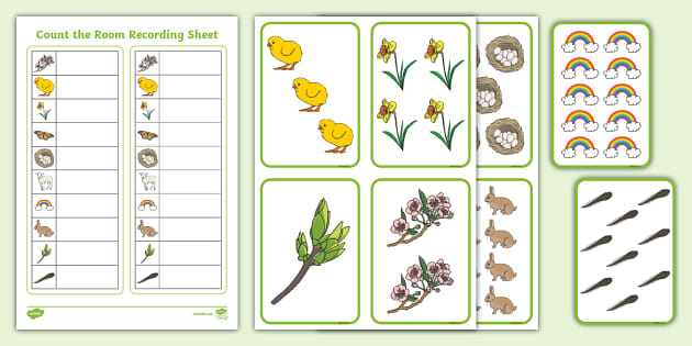 👉 Count the Room 1-10: Spring Activity Pack - Twinkl
