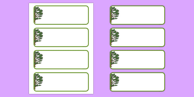 FREE! - Cedar Tree Themed Editable Drawer-Peg-Name Labels (Colourful)