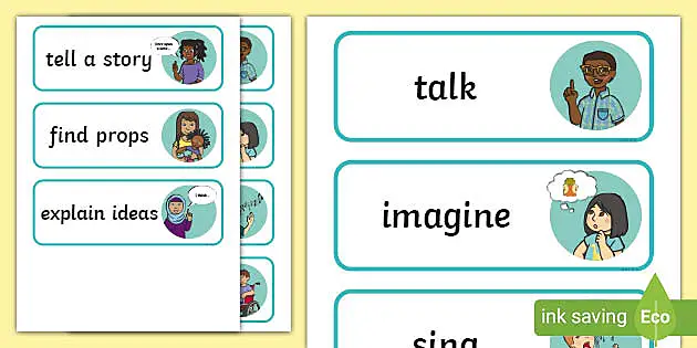 Small World Area Skills Word Cards (teacher made) - Twinkl