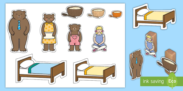 Goldilocks And The Three Bears Small World Characters