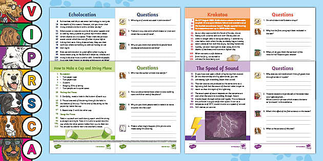 LKS2 60-Second Reads: The Science of Sound Activity Pack