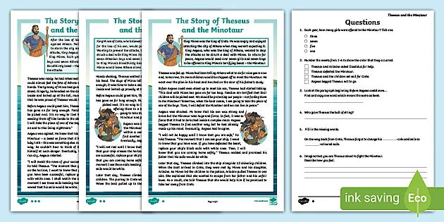 Uks2 Mythical Stories From Different Cultures The Story Of Theseus And The Uks2 Mythical Stories From Different Cultures The Story Of Theseus And The