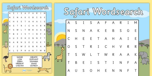 safari words find