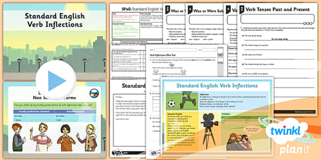 Planit Y4 Spag Lesson Pack Standard English Verb Inflections