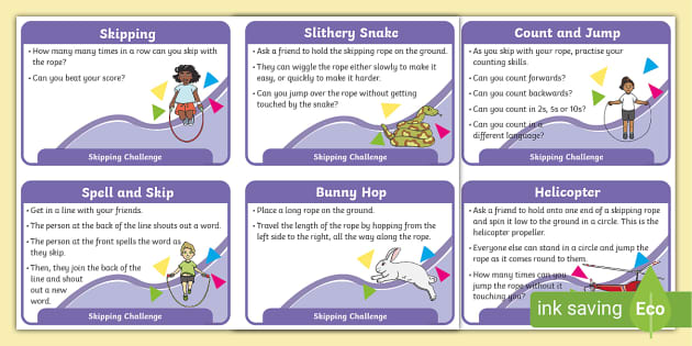 skipping activities for physical education pdf