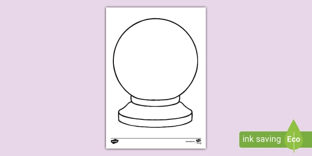 FREE! - Crystal Ball Colouring | Colouring Sheets - Twinkl