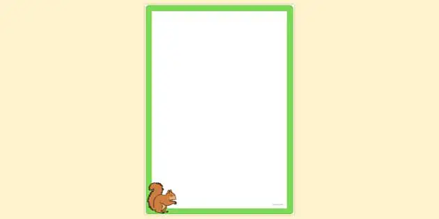 squirrel clipart borders