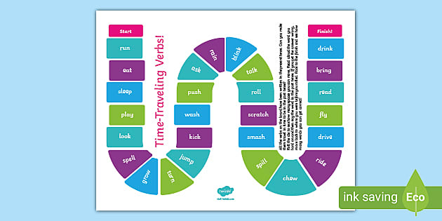 Past, Present, and Future - Verb Tenses Game