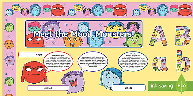 👉 Mood Monsters Display Pack (Hecho por educadores)