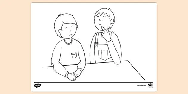 7775 Sketch Two Boys Images Stock Photos  Vectors  Shutterstock