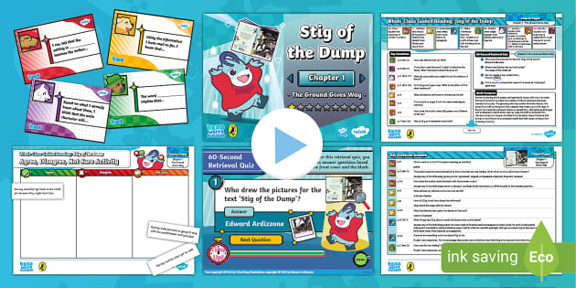 FREE! - * NEW * LKS2 Stig of the Dump Whole-Class Guided Reading: Chapter 1