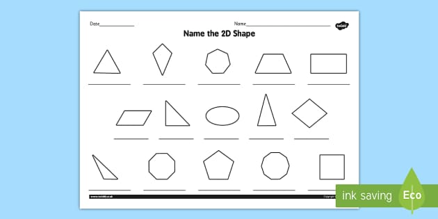 Geometry Quiz - Identify the Shape - 2D shapes