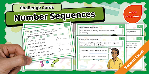 Humankind Unit Cards Number Sequences Challenge Cards