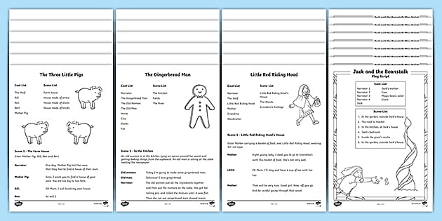 Play Scripts for Families to Perform Together Ages 5-7
