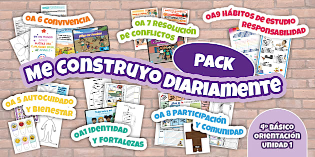 |Pack | Orientación |4° Básico | Unidad 1|