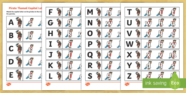 Pirate Letter Recognition Activity for Learning the ABC's