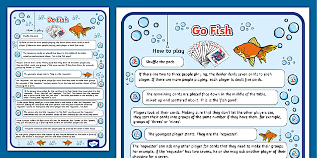 Go Fish Playing Cards
