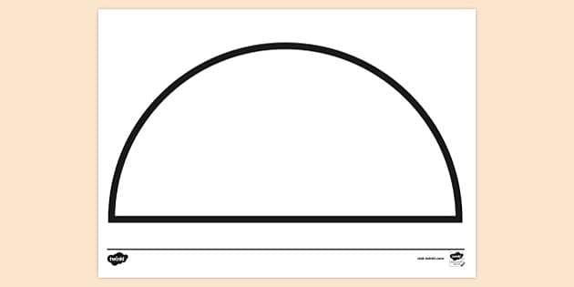 FREE Semicircle Colouring Sheet Colouring Sheets