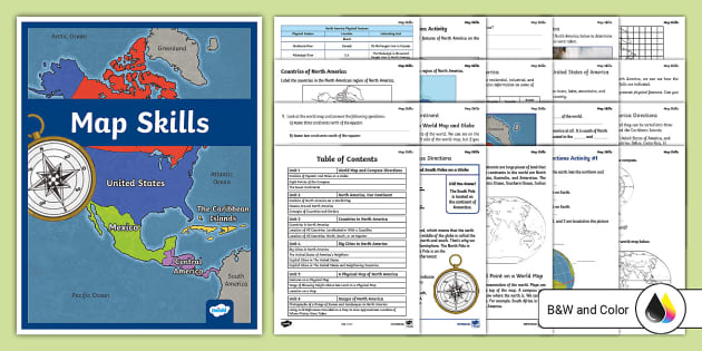 Fifth Grade Map Skills Activity Booklet (teacher made)