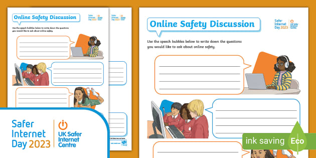 FREE! - Safer Internet Day: Online Safety Discussion Activity Sheet