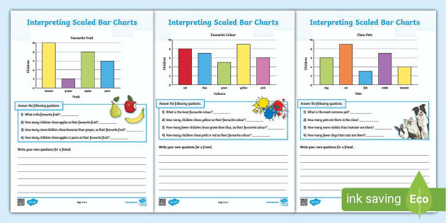Interpreting Bar Charts Worksheets Maths Resource KS2 Interpreting Bar Charts Worksheets Maths Resource KS2