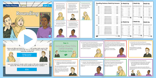 Year 4 Rounding Place Value Maths Mastery Bumper Assembly Pack 1942