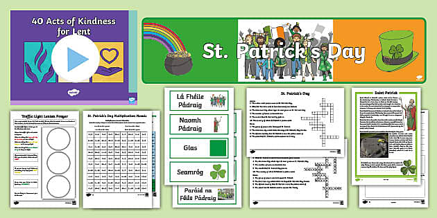 Third/Fourth Class Lent and St. Patrick's Day Trainee Teacher Pack