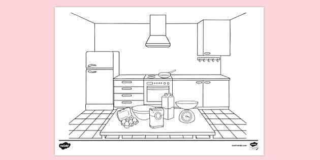 Drawing Kitchen Utensils | Coloring Page Kitchen | Kitchen Utensils For Kids  🍴🍲 | Kid coloring page, Coloring pages for kids, Coloring for kids
