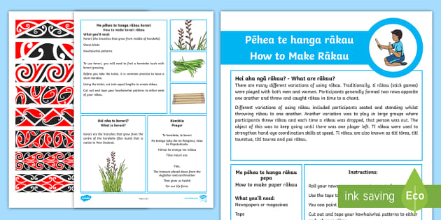 Rākau Activity In English Te Reo Maori Teacher Made