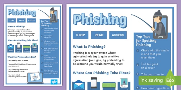 KS2 - What is Phishing? Information Display Poster - Twinkl