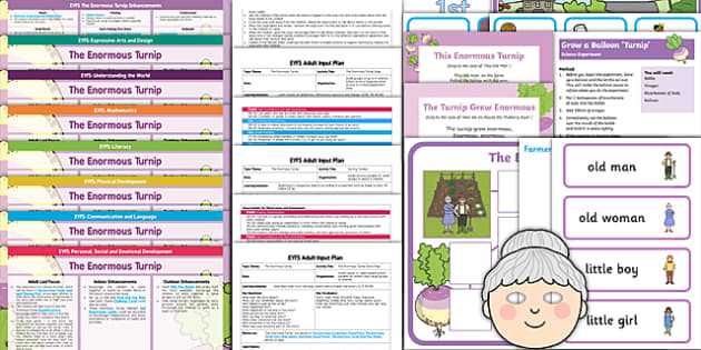 Eyfs Enormous Turnip Planning And Resource Pack (reception)