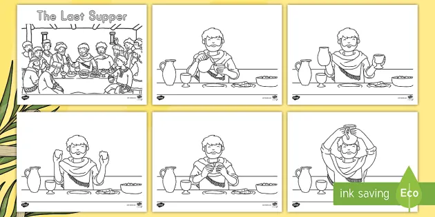 The Last Supper Coloring Sheets (Teacher-Made)